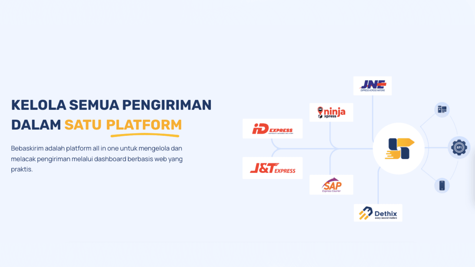 cek jangkauan kurir dan biaya pengiriman order Anda