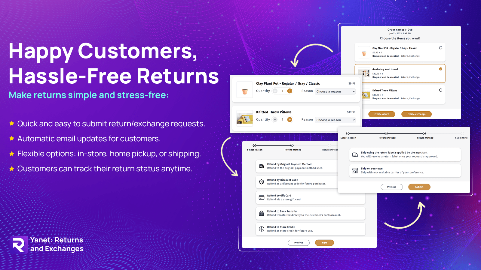 Simple and easy return process