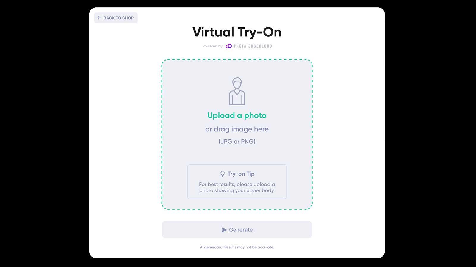 virtual try on experience