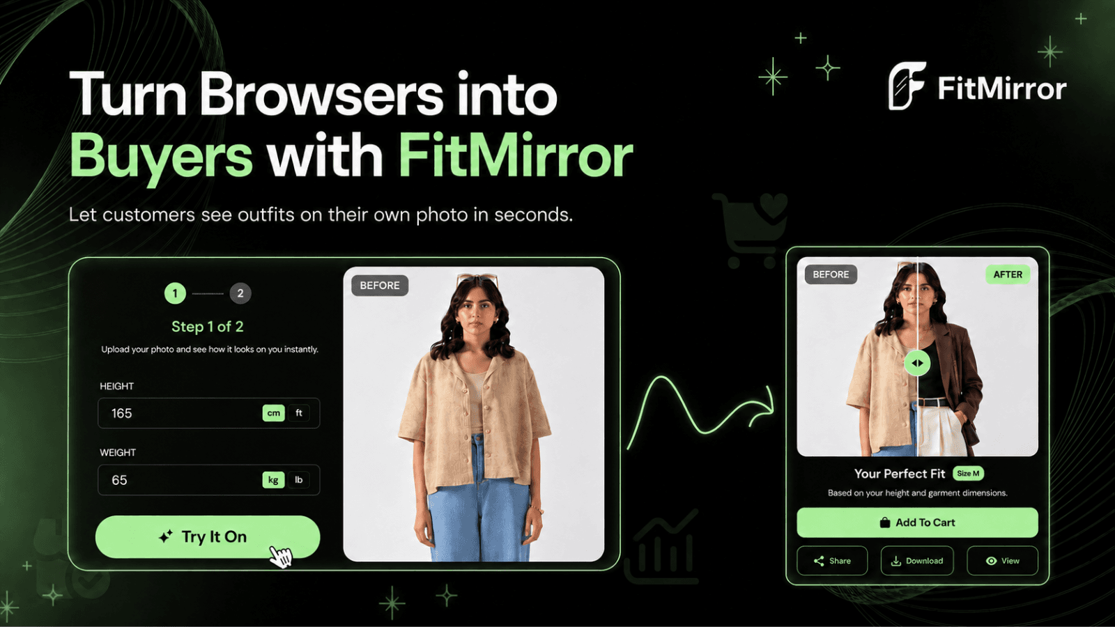 AI virtual try-on app for Shopify fashion stores.