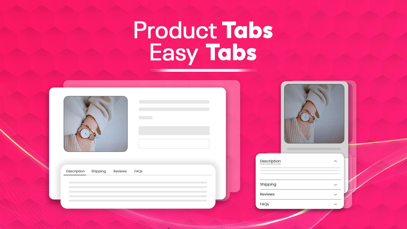 Product tabs - Easy Tabs