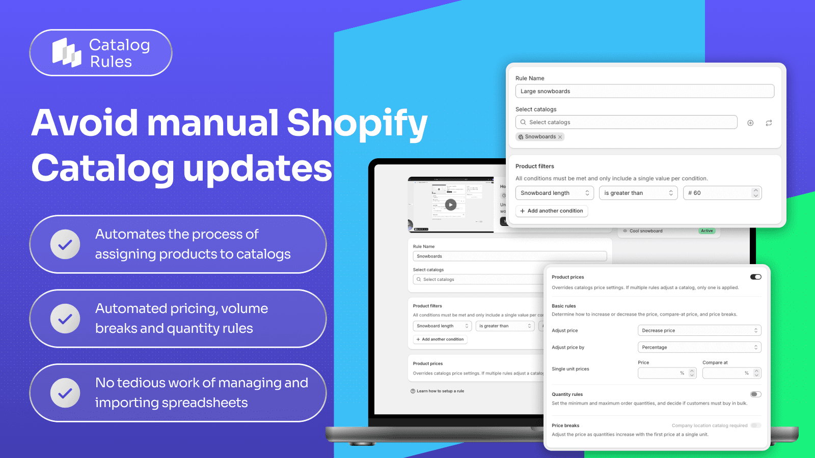 Avoid manual catalog management