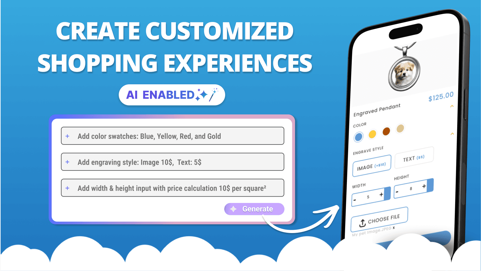 Live Product Options Customized Shipping expiriences