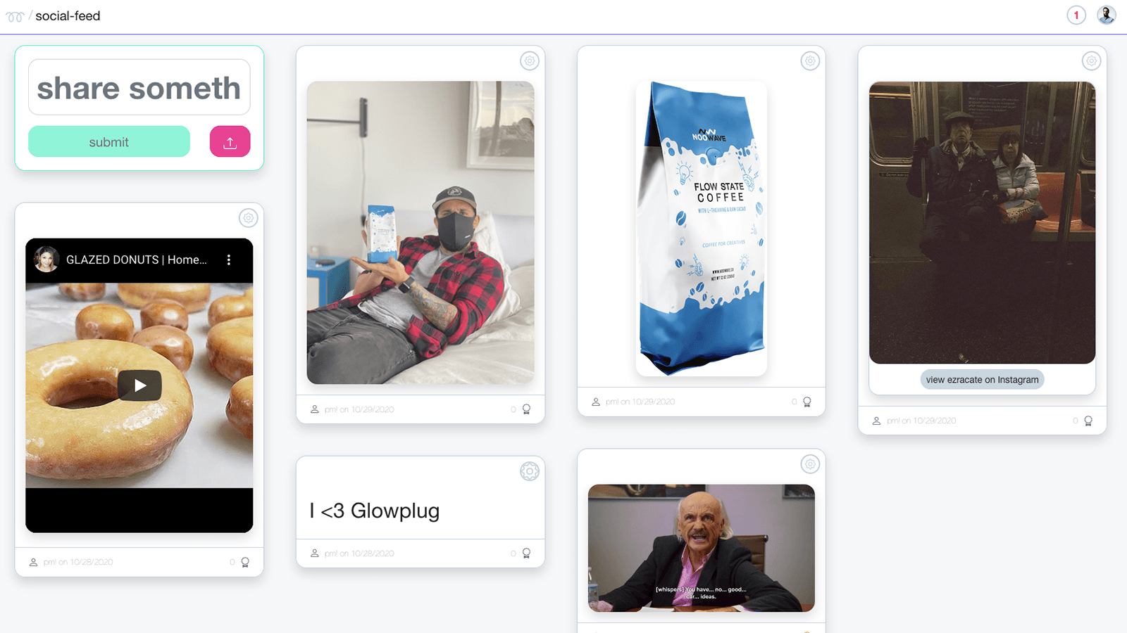 Create a social feed and let users post content