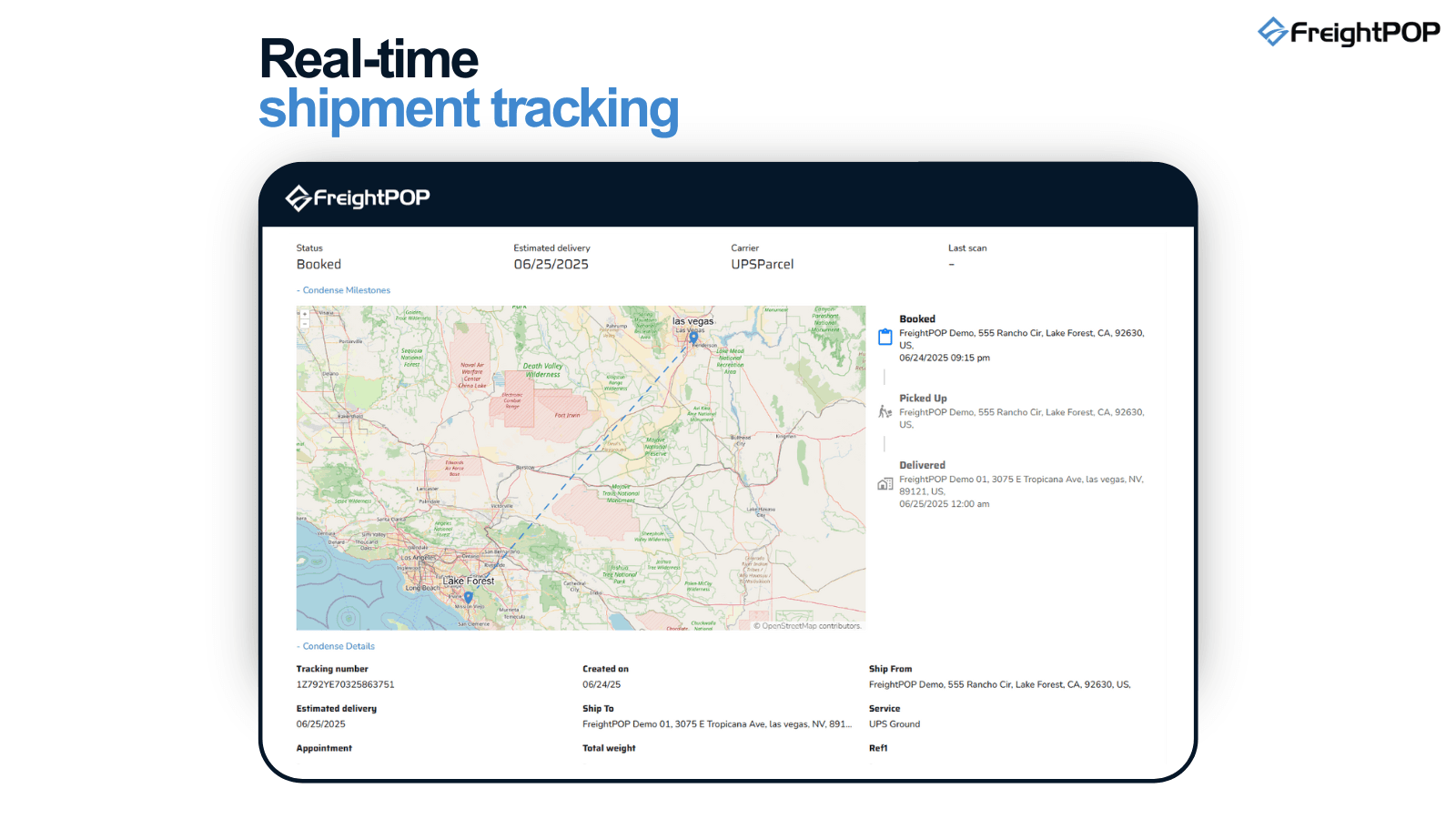 Real-time Shipment Tracking