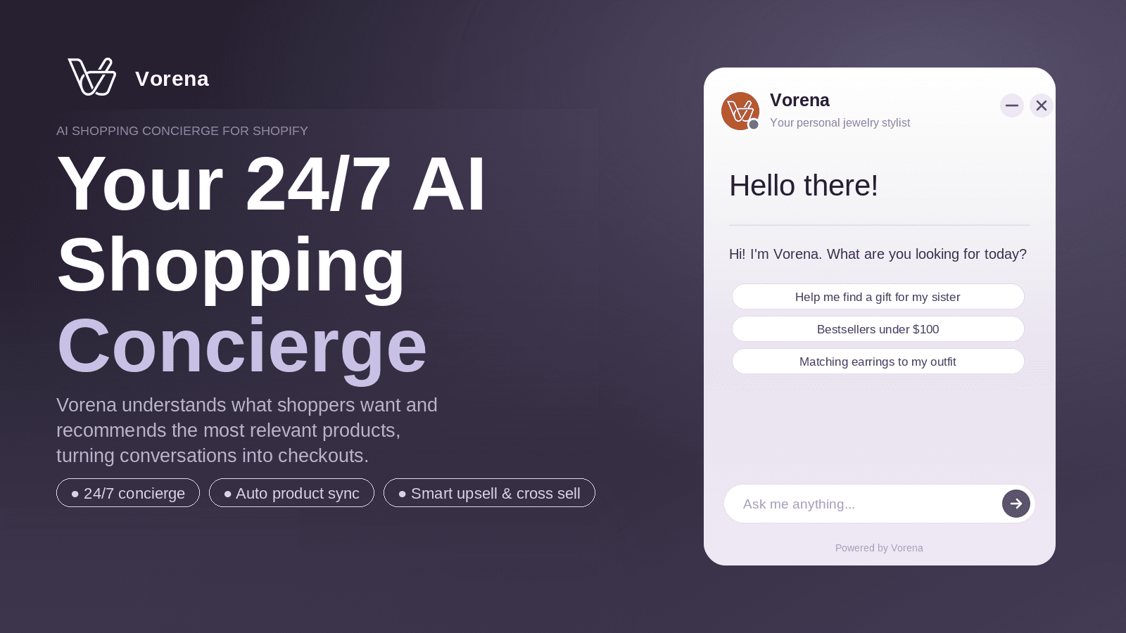 AI shopping concierge that turns conversations into checkouts