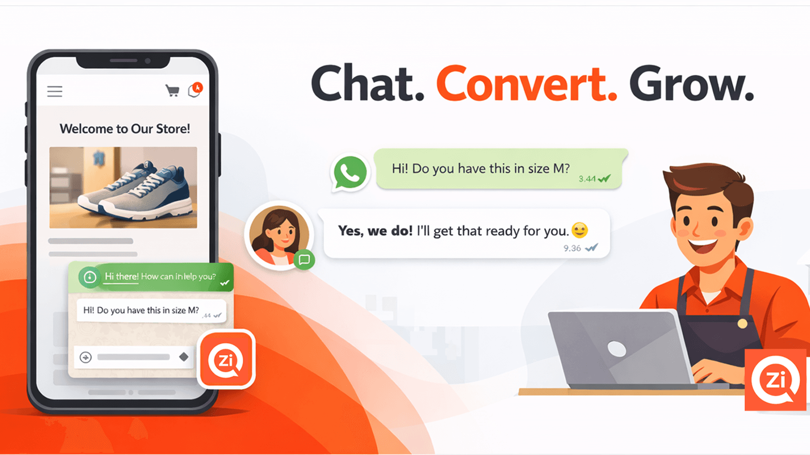 ChatZi – WhatsApp Chat Widget for Shopify Stores