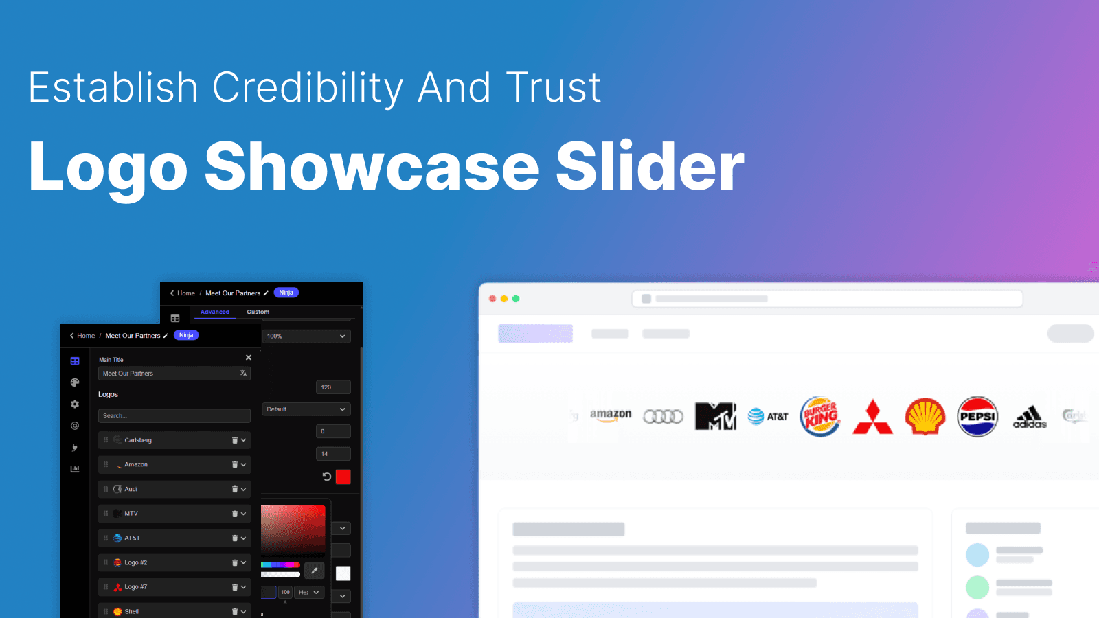 Establish Credibility With a Logo Showcase of Clients & Partners