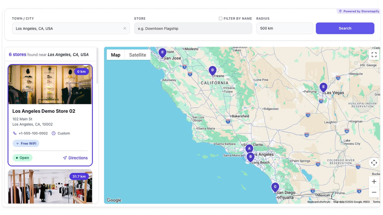 storemapify theme extension display stores in the map