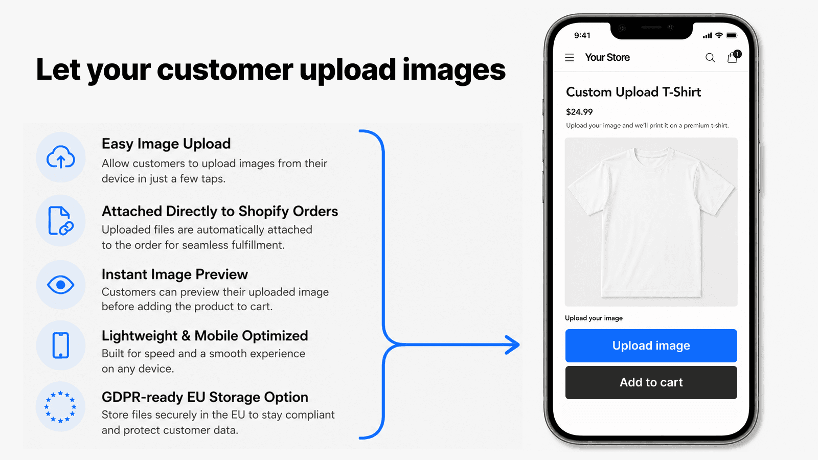 Let your customer upload images