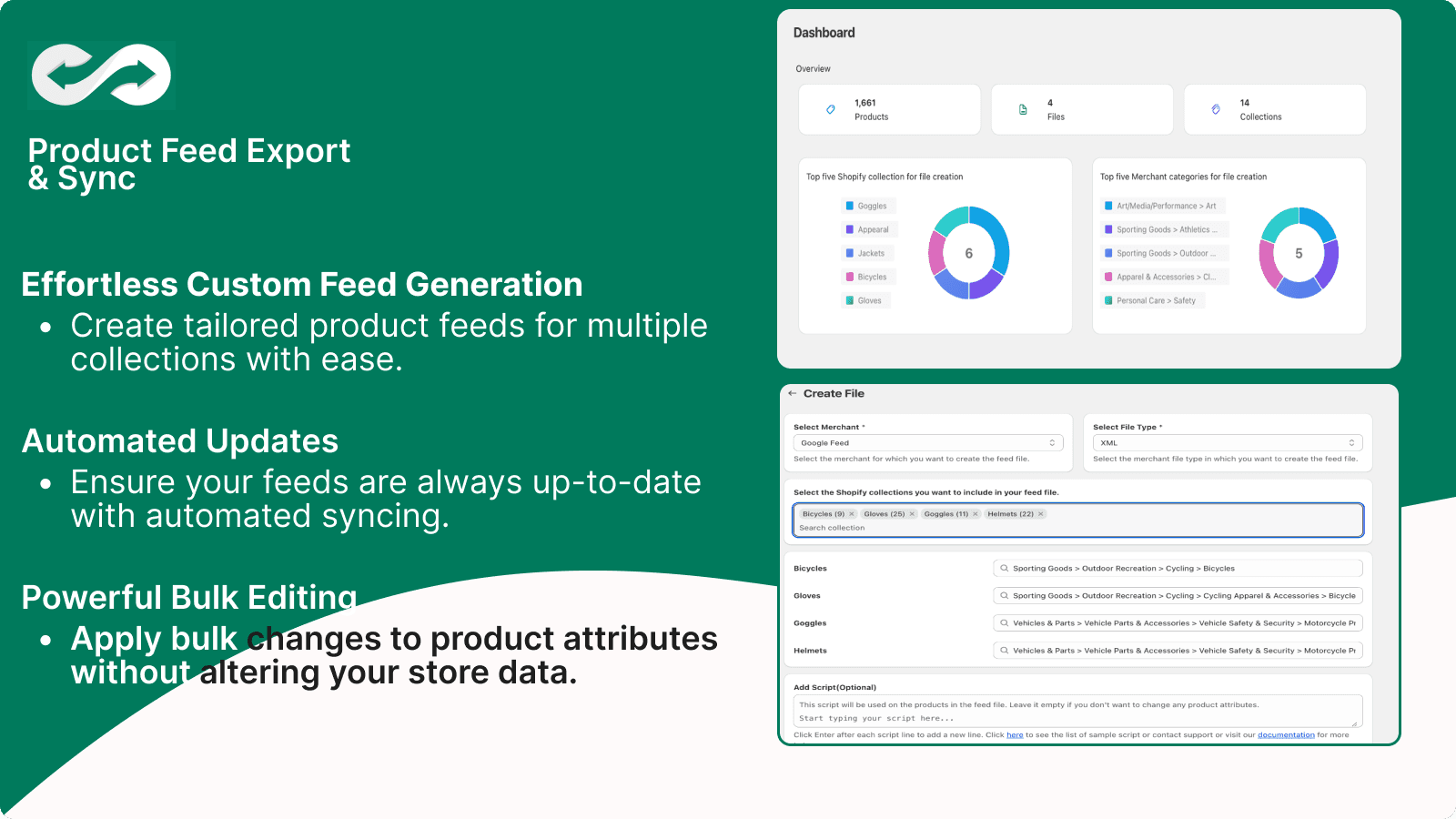 Product Feed Export & Sync helps easily create feed and upload