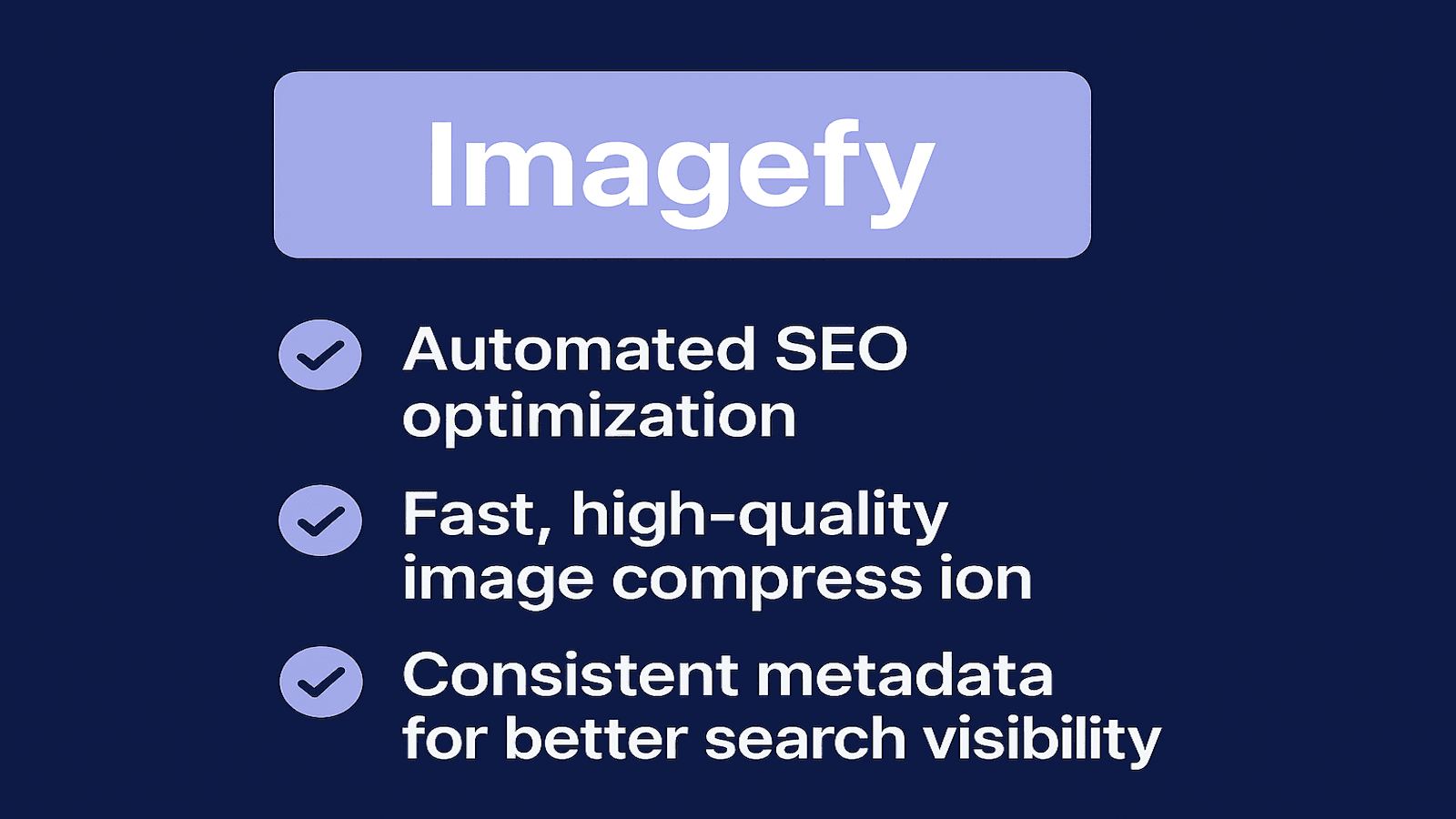 Imagefy Bulk products catalog SEO and GEO images optimization