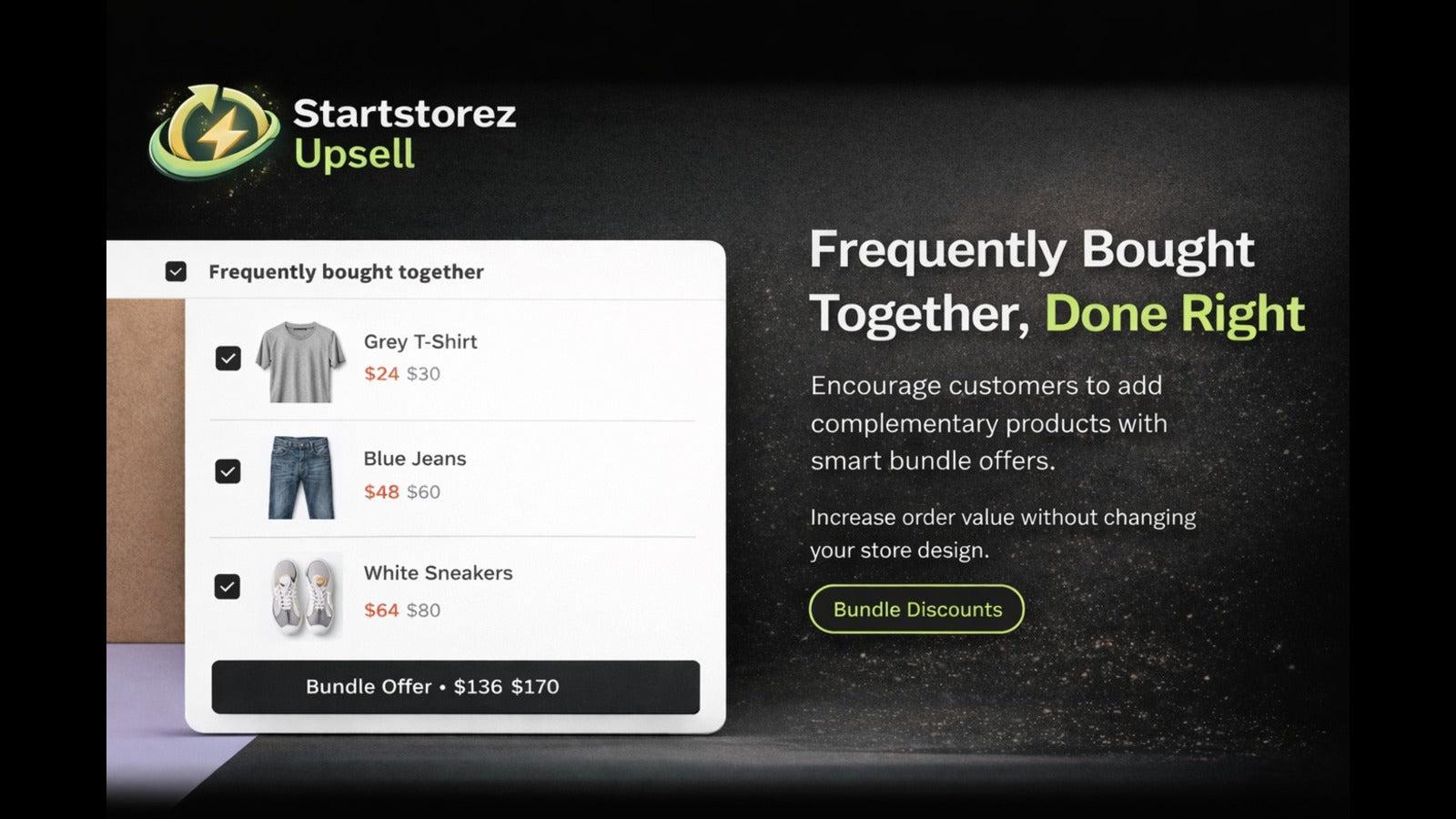 Upsell and cross sell app
