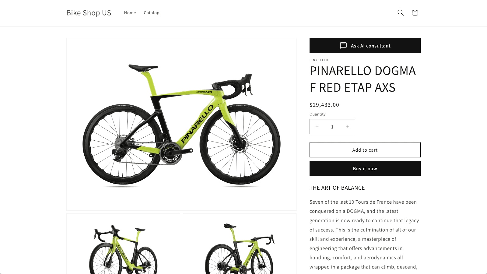 Ask AI Consultant Button