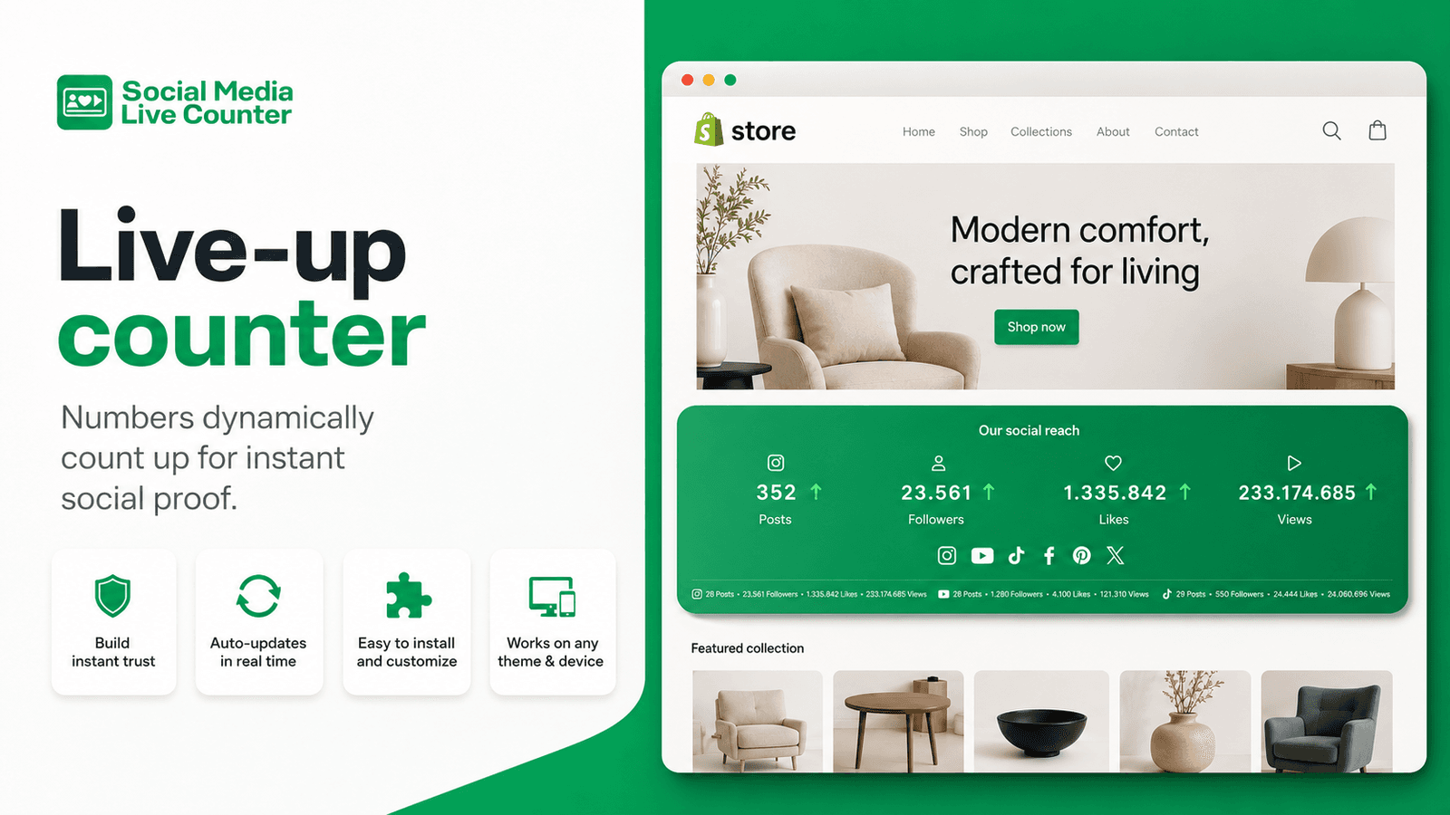 App Block - Social Media Counter