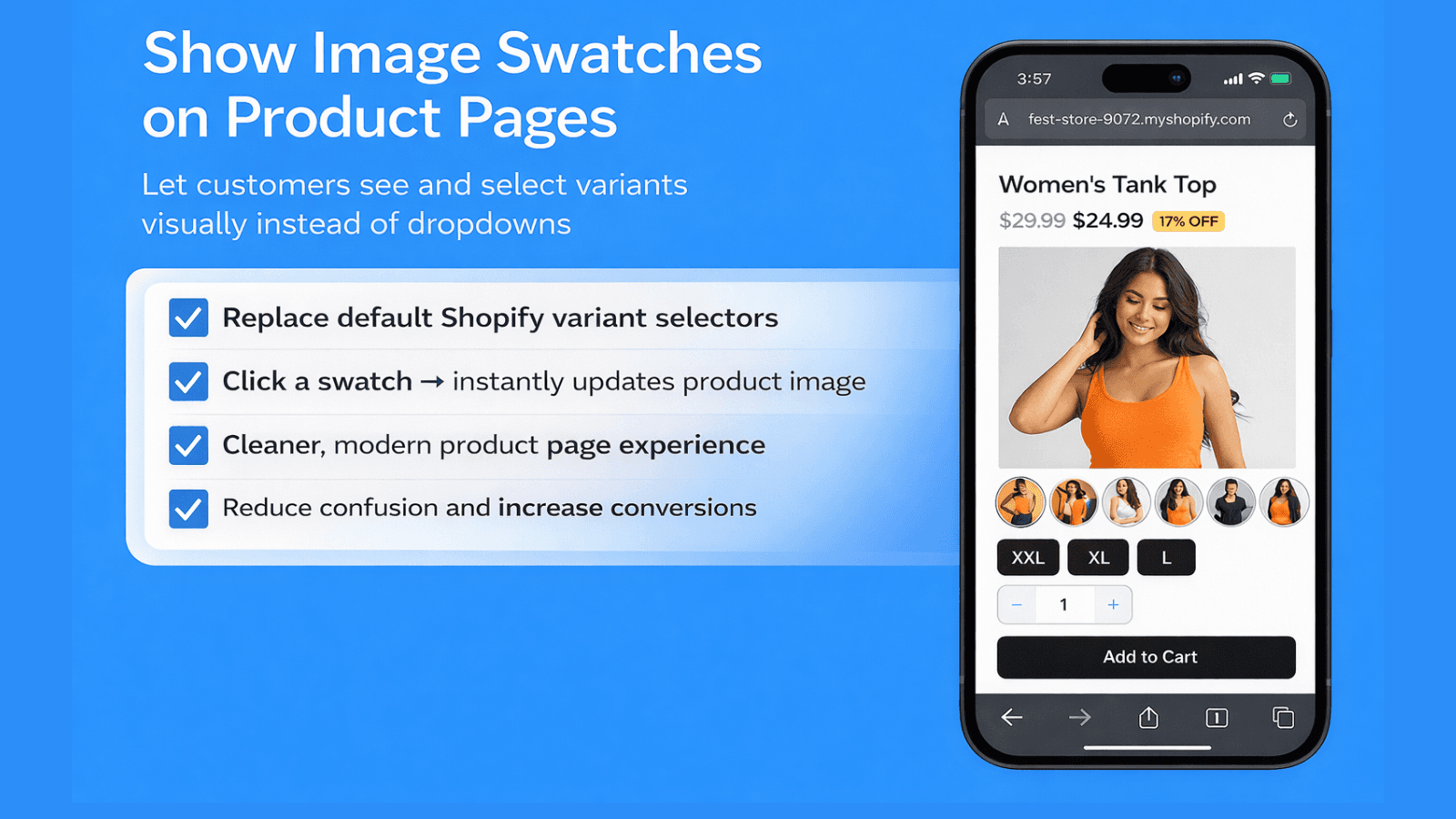 Show variant images directly on product pages for clarity