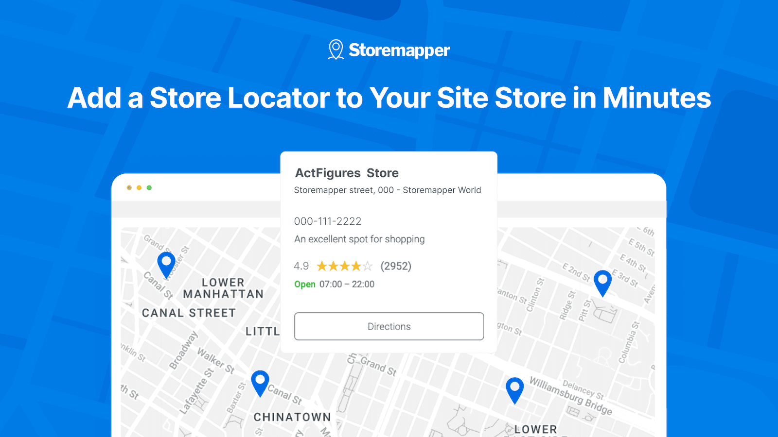 storemapper - add a store locator to your site in minutes