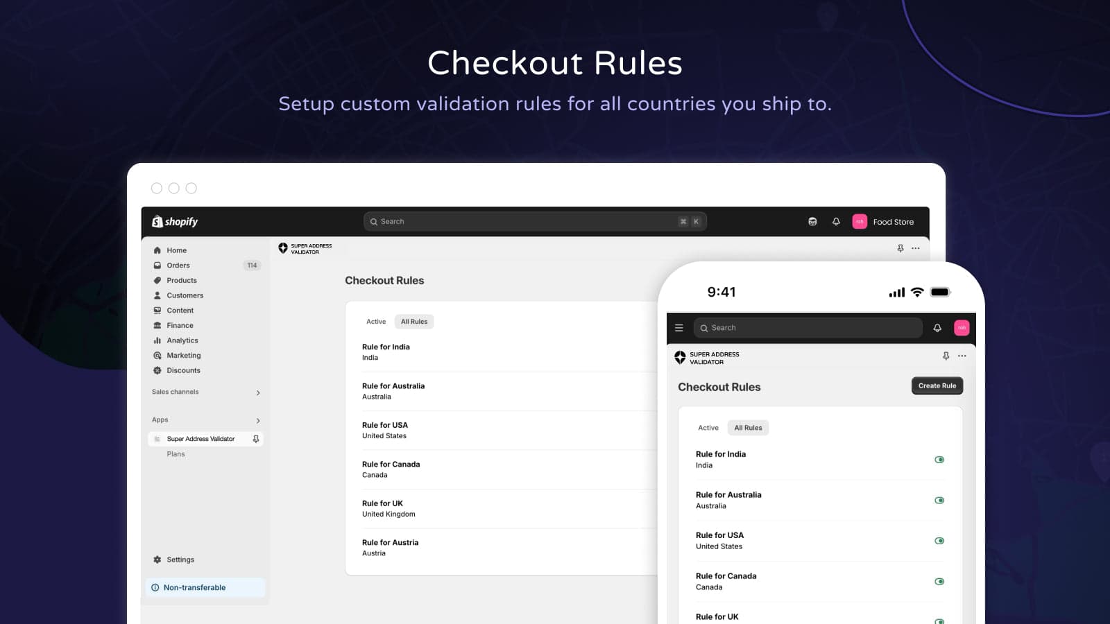 Multiple validations