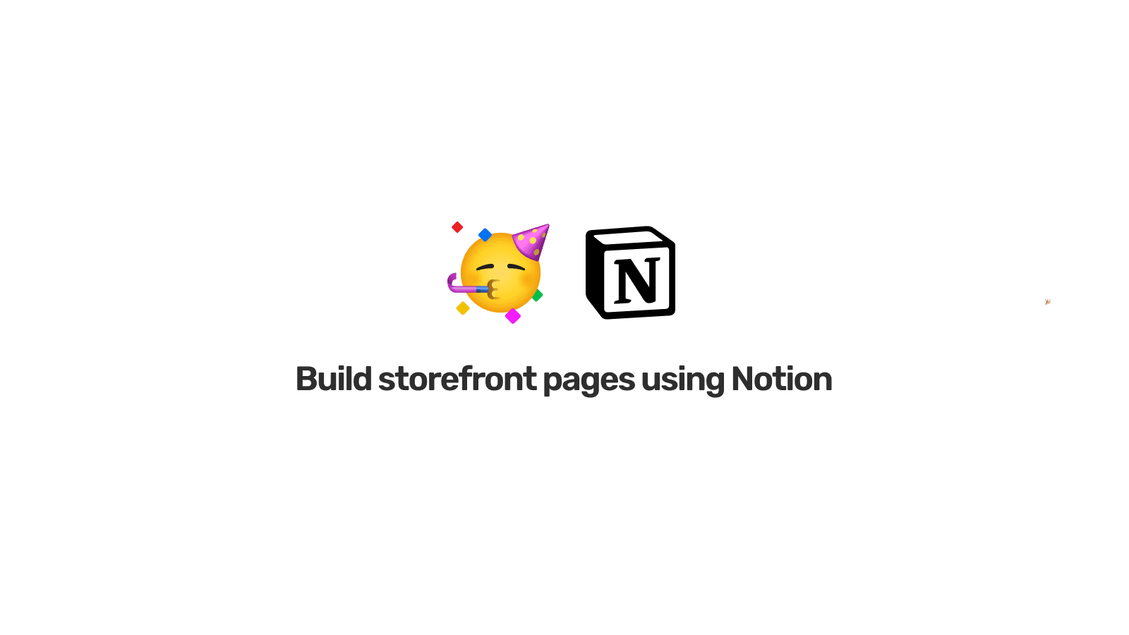 Build storefront pages using Notion