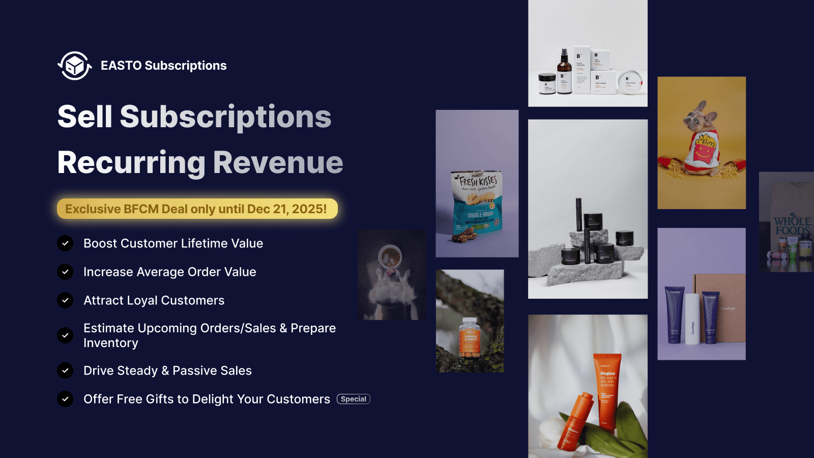 Selling subscriptions to increase AOV and gain recurring revenue