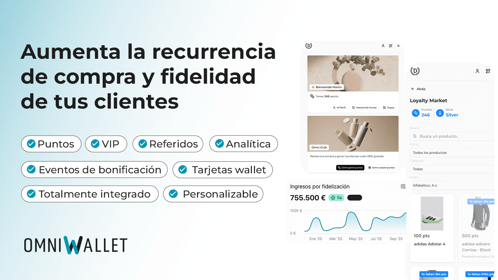 Programa de fidelizacion con tarjetas wallet