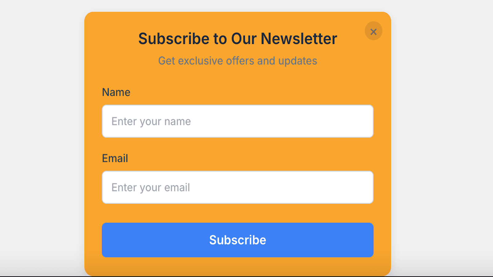 Email Popup