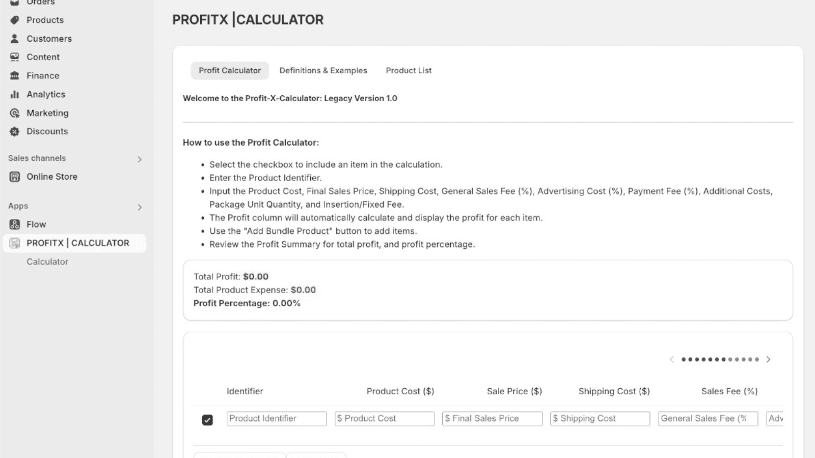 Simple to use interface