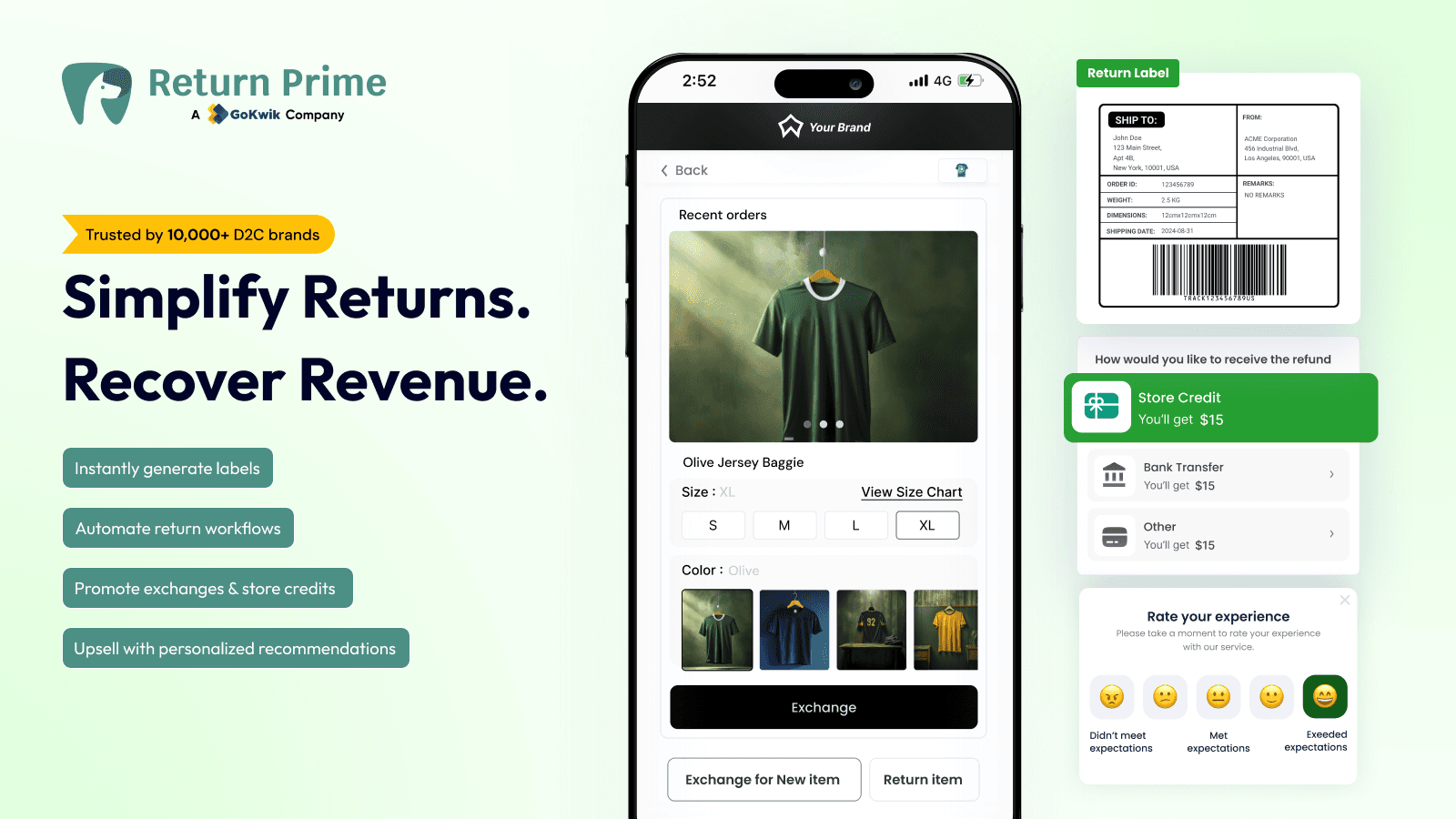 Simplify return management