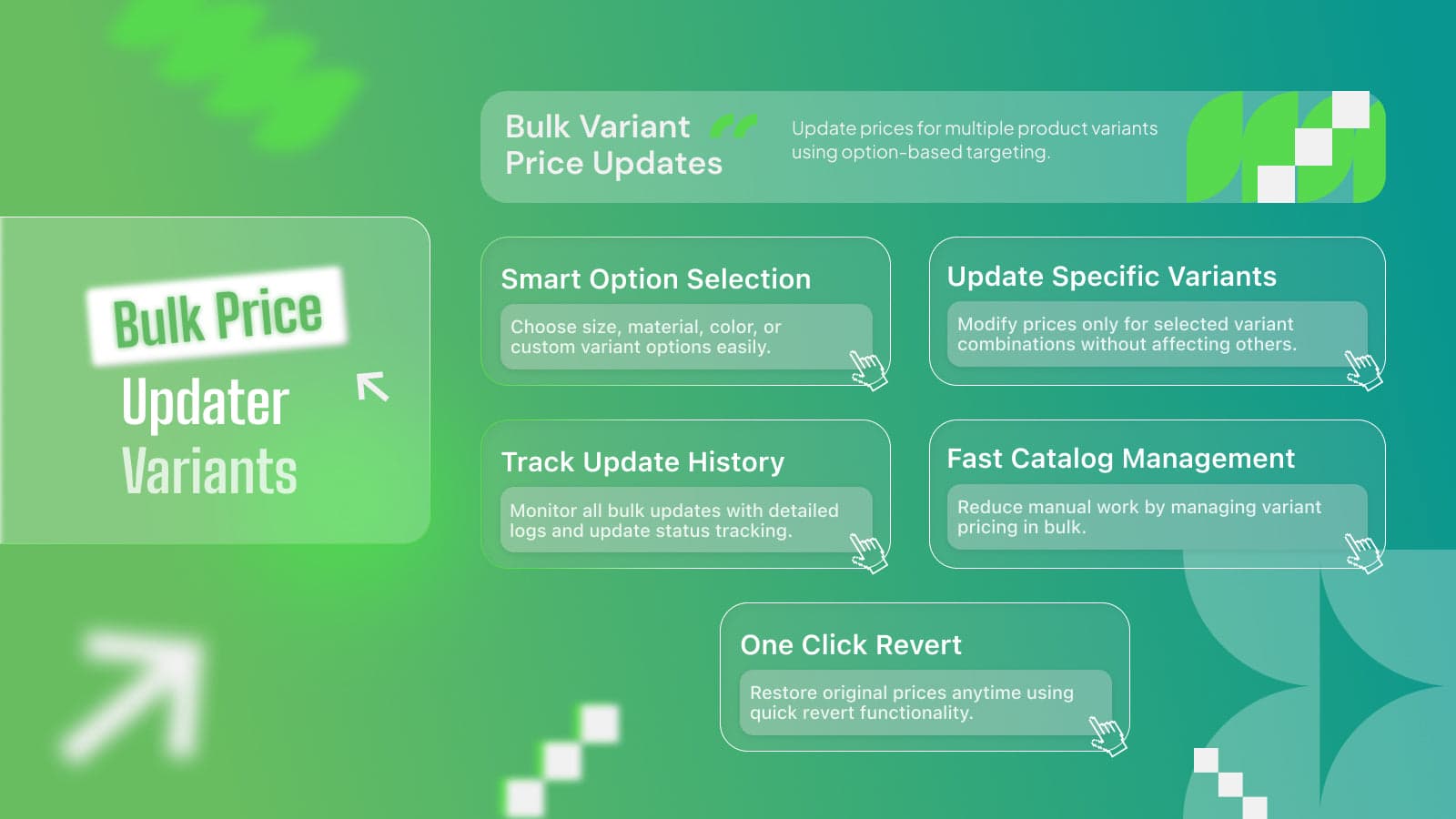 Bulk Price Updater - Variants Features