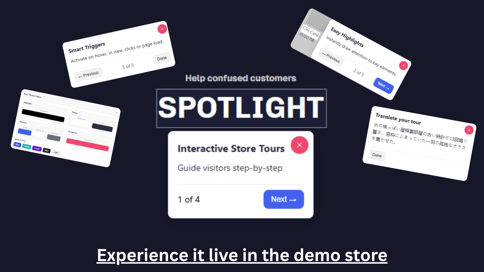 Spotlight example usage highlite