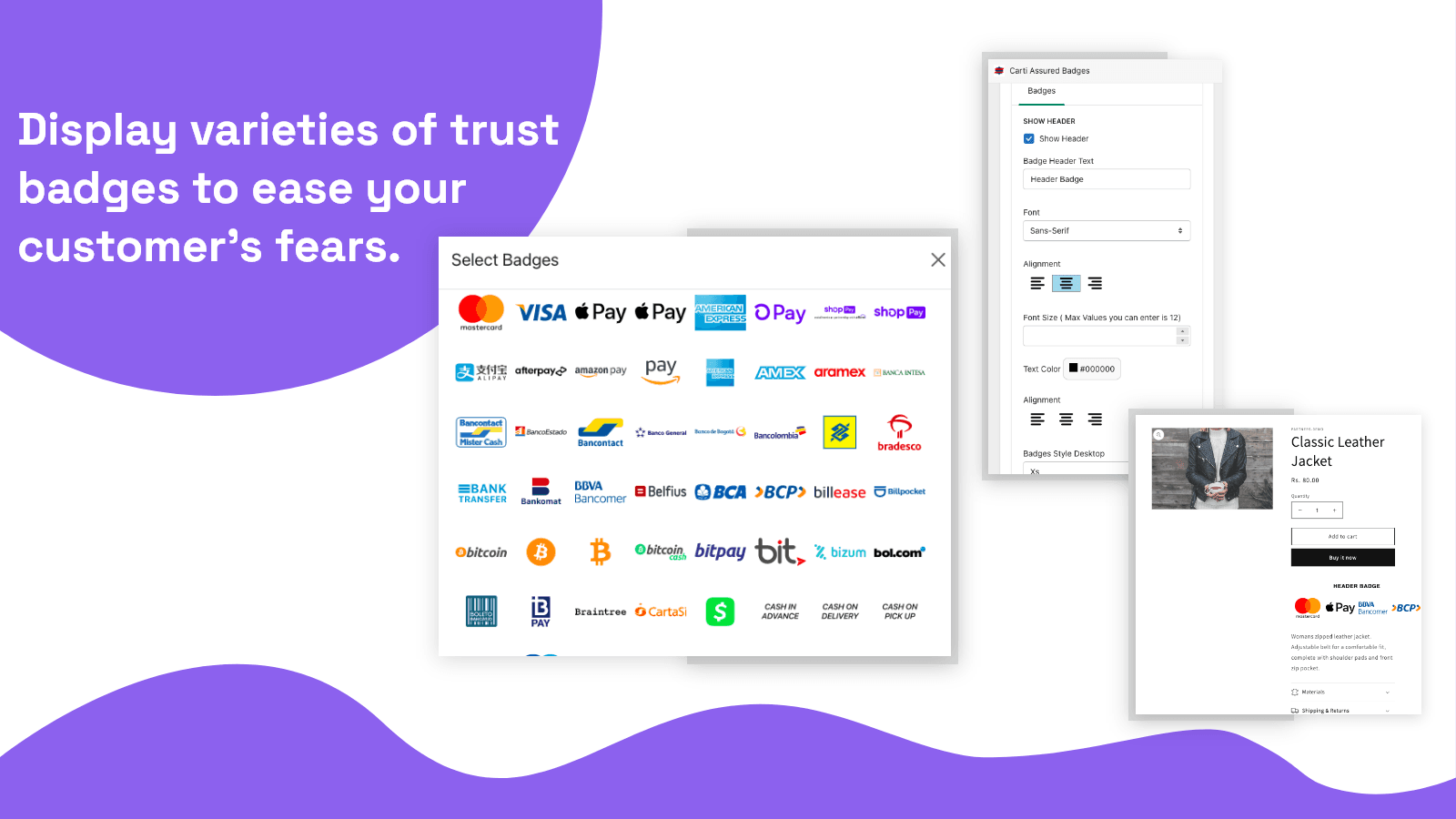 Get assured badges for your website.