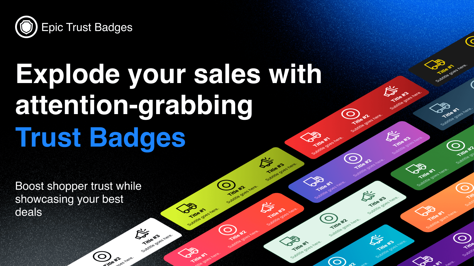 Explode your sales with attention-grabbing Trust Badges