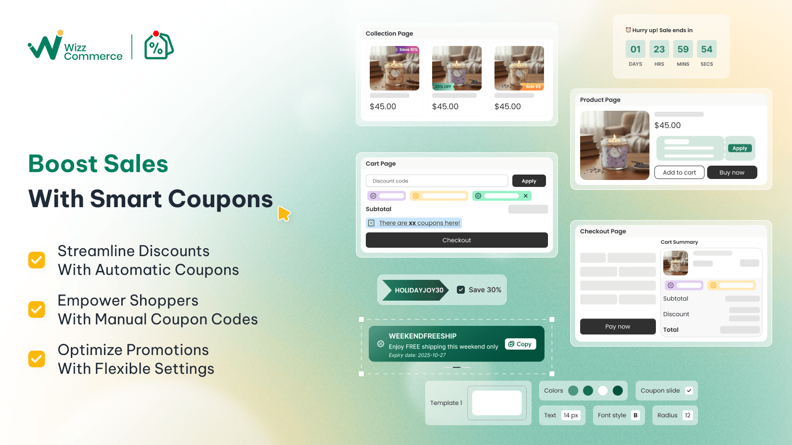 Shopify Product & Cart Coupon app