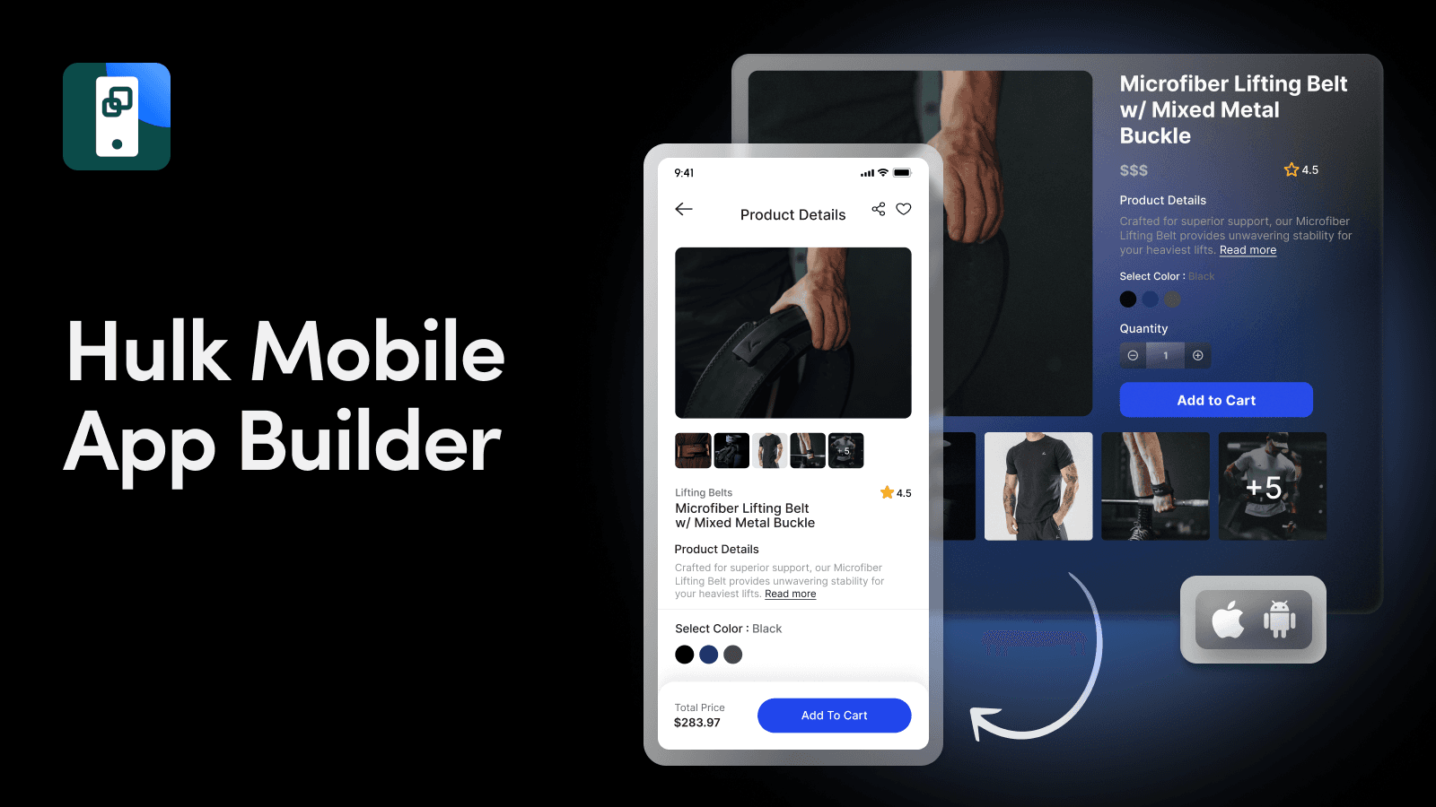 Build your mobile app with Hulk—fast, easy, no code.