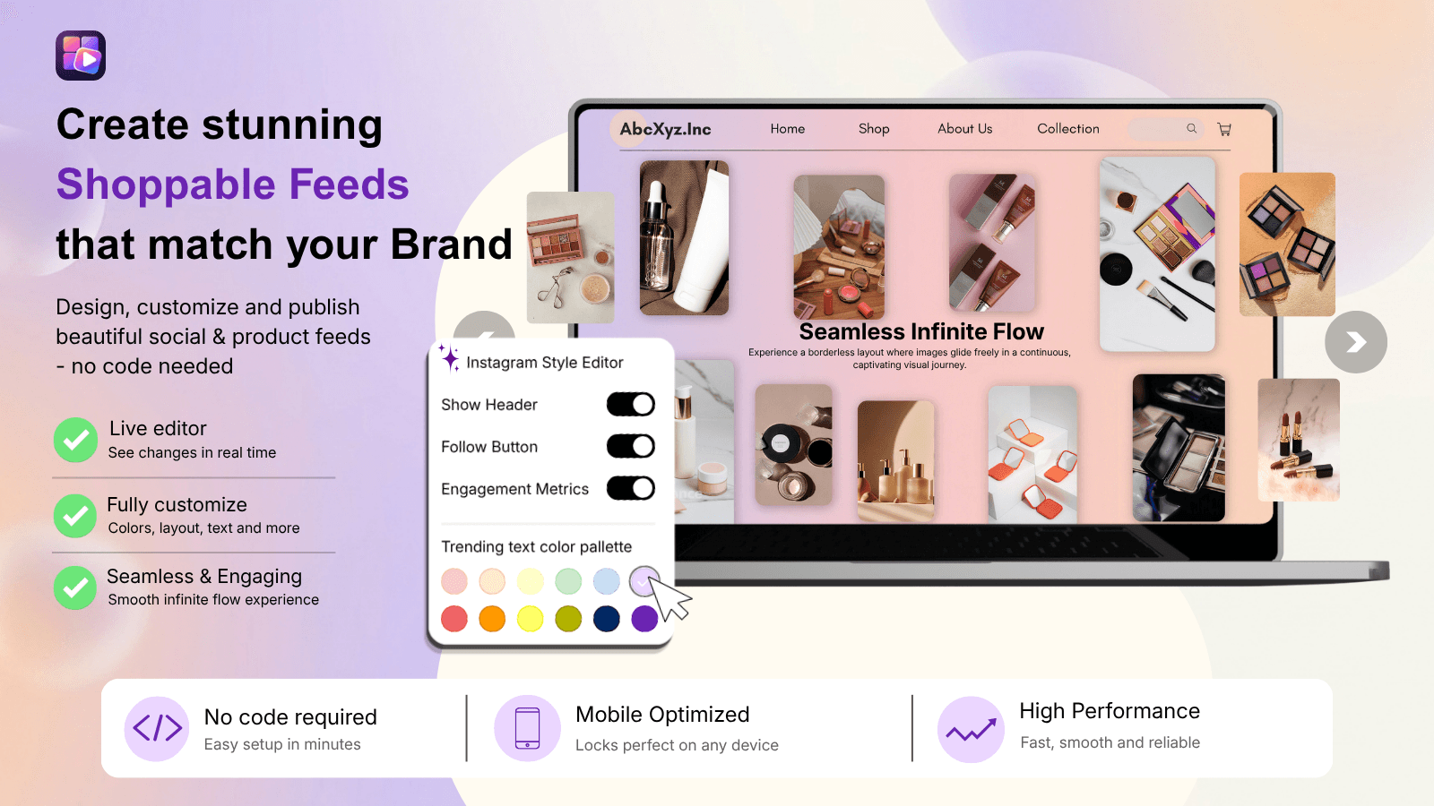 TechGo Instagram Feed TikTok Feed, Shoppable videos 01