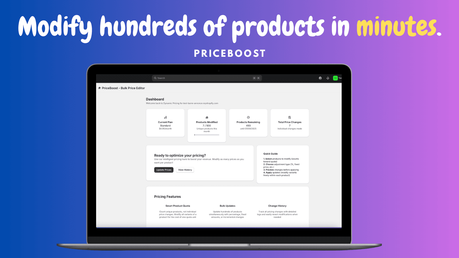 PriceBoost - Bulk Price Editor