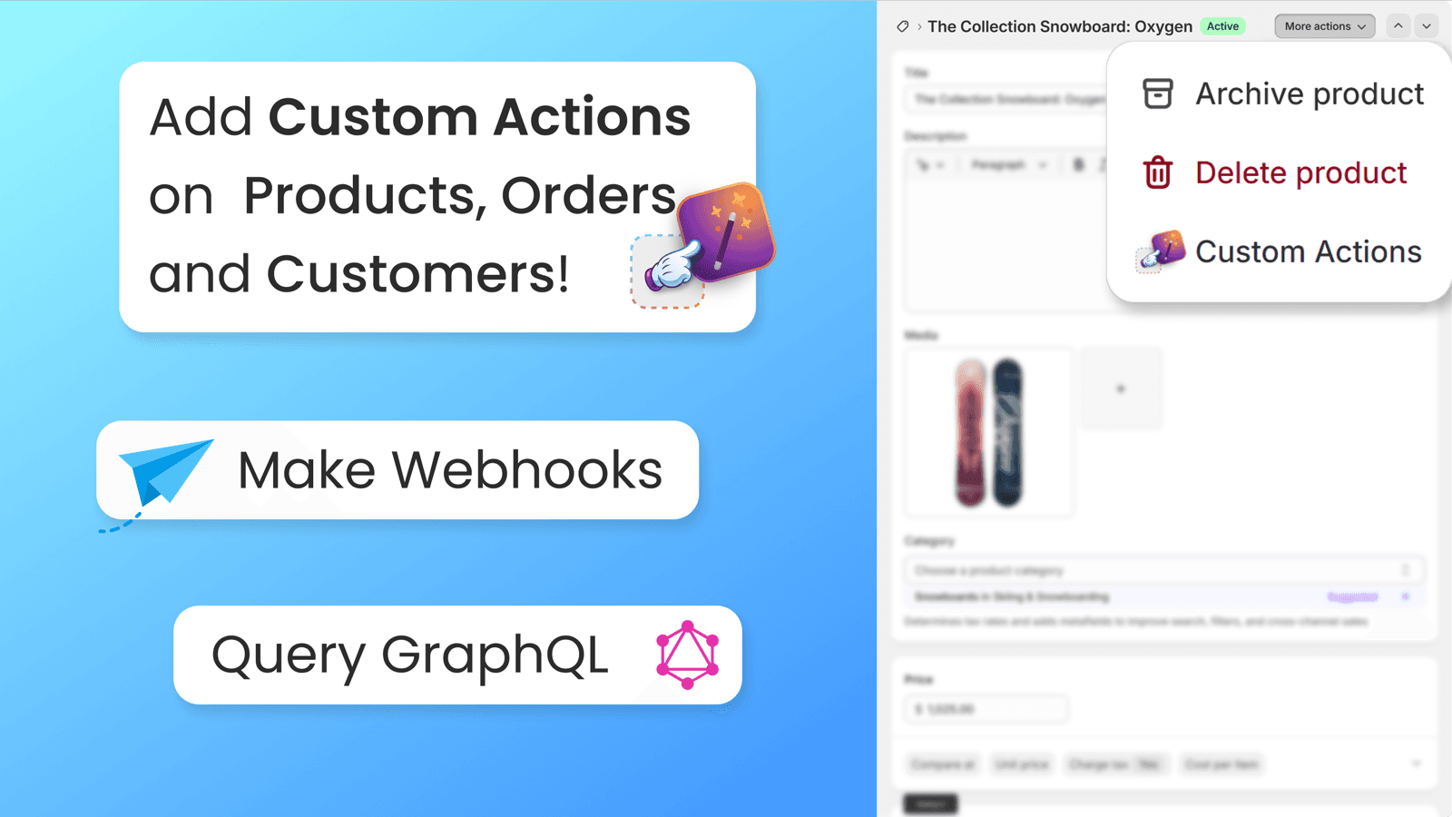 Add Custom Actions to your "More Actions" menus