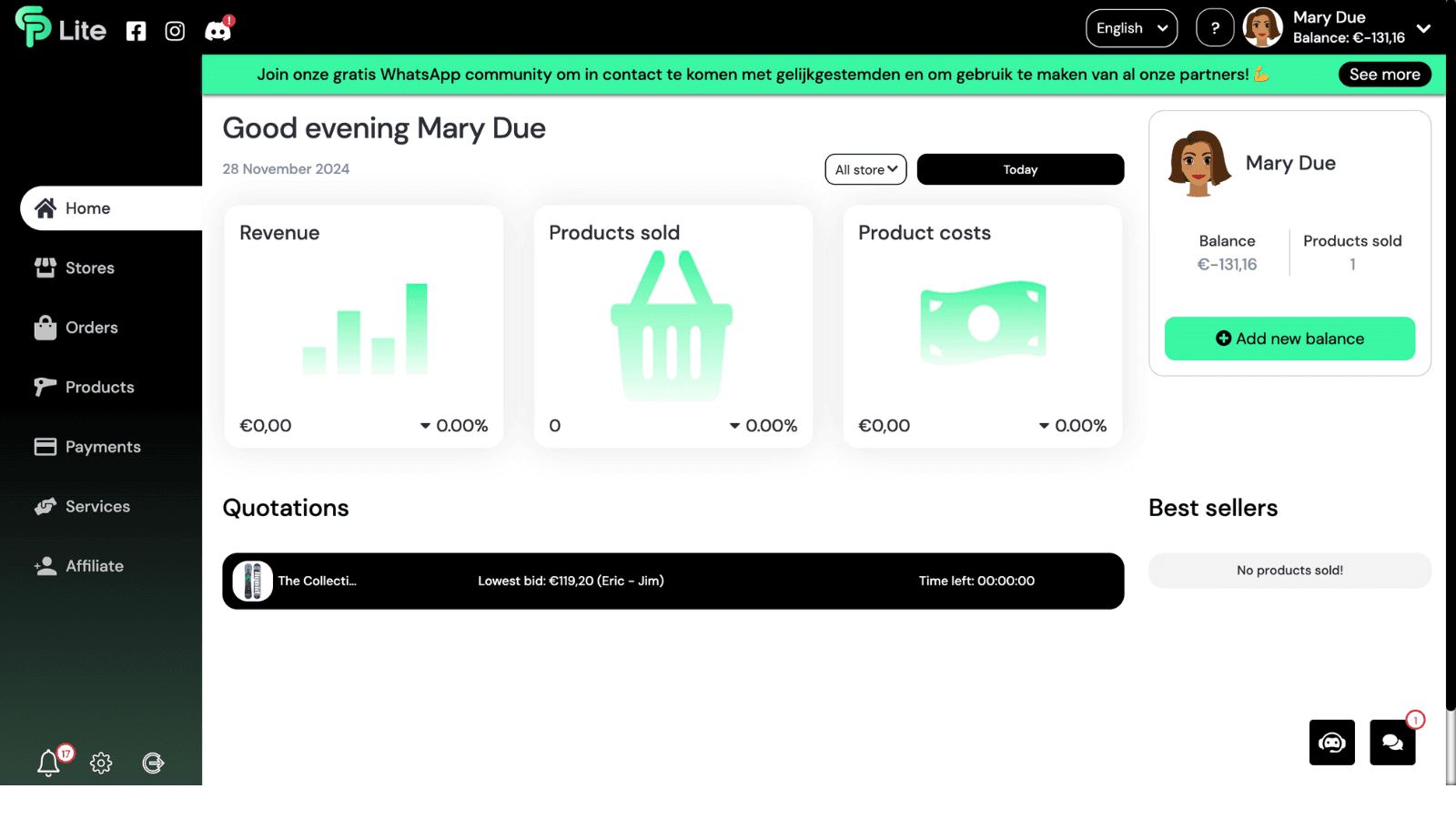 Home page