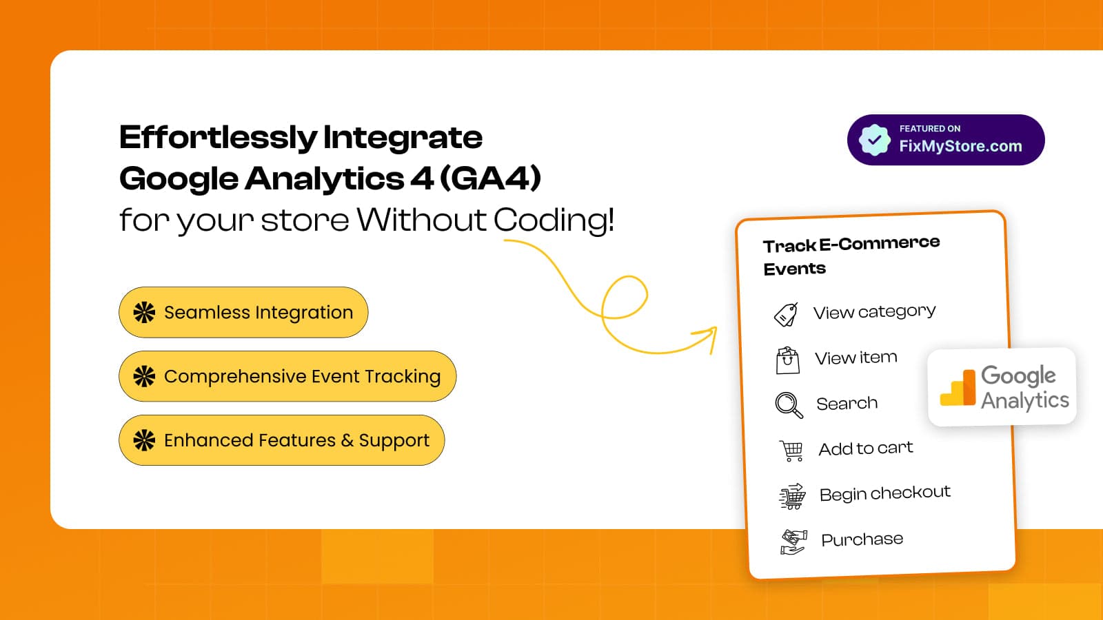 Google Analytics 4 (GA4) integration in a click.
