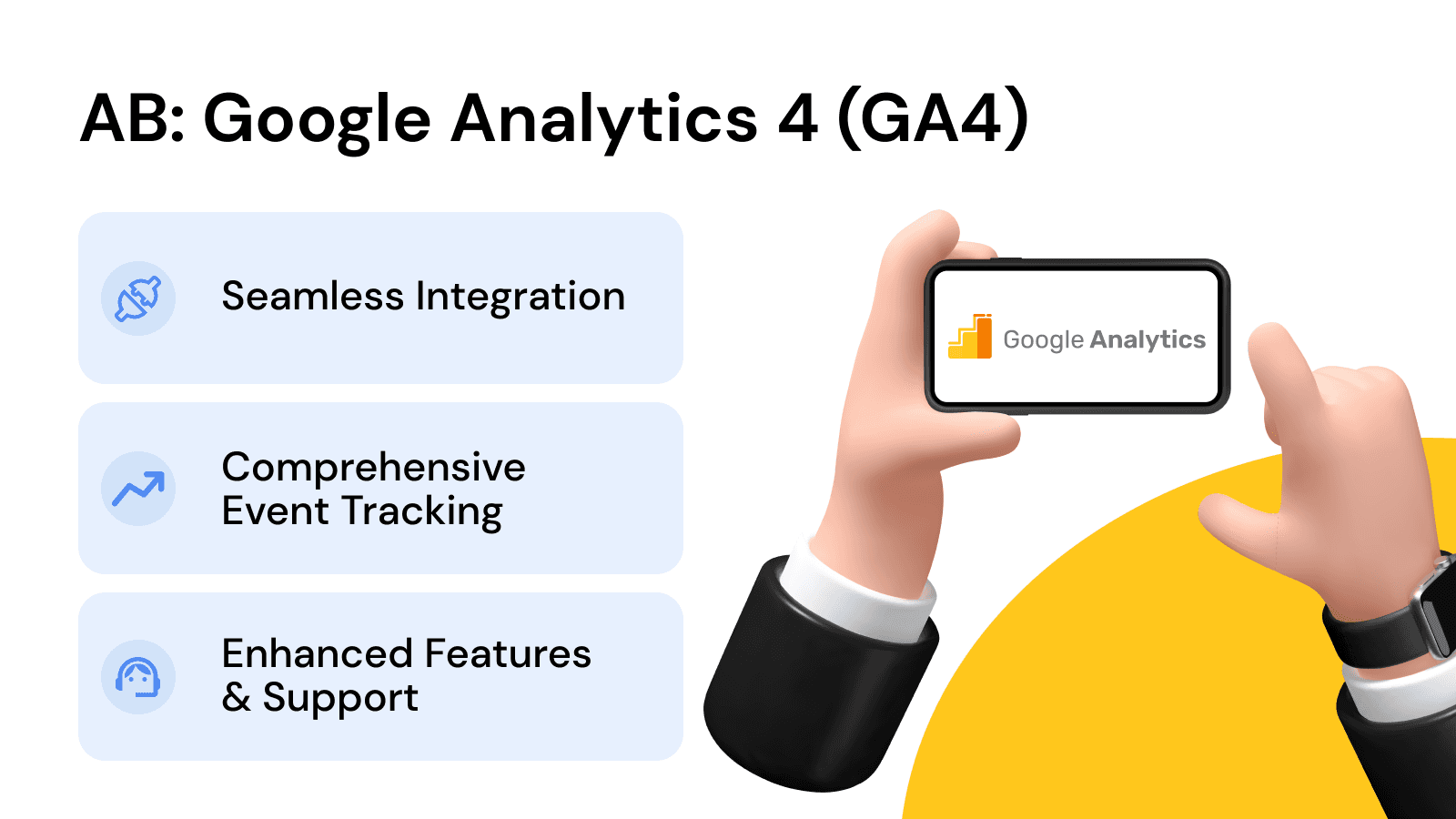 Google Analytics 4 (GA4) integration in a click.