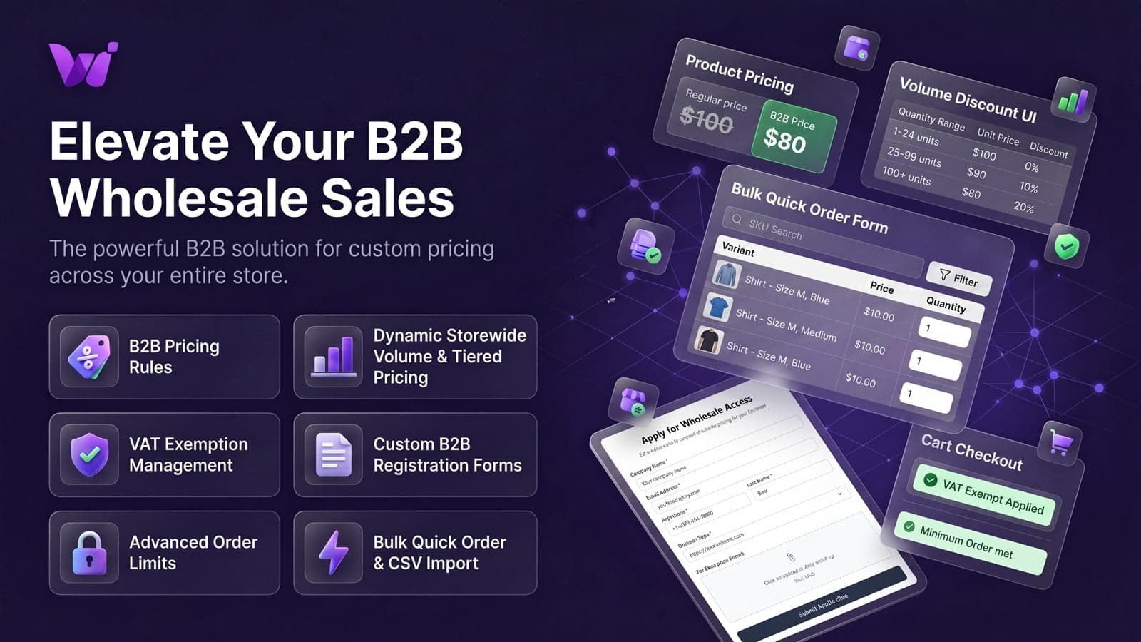 B2B Wholesale Pricing & Volume Discounts App