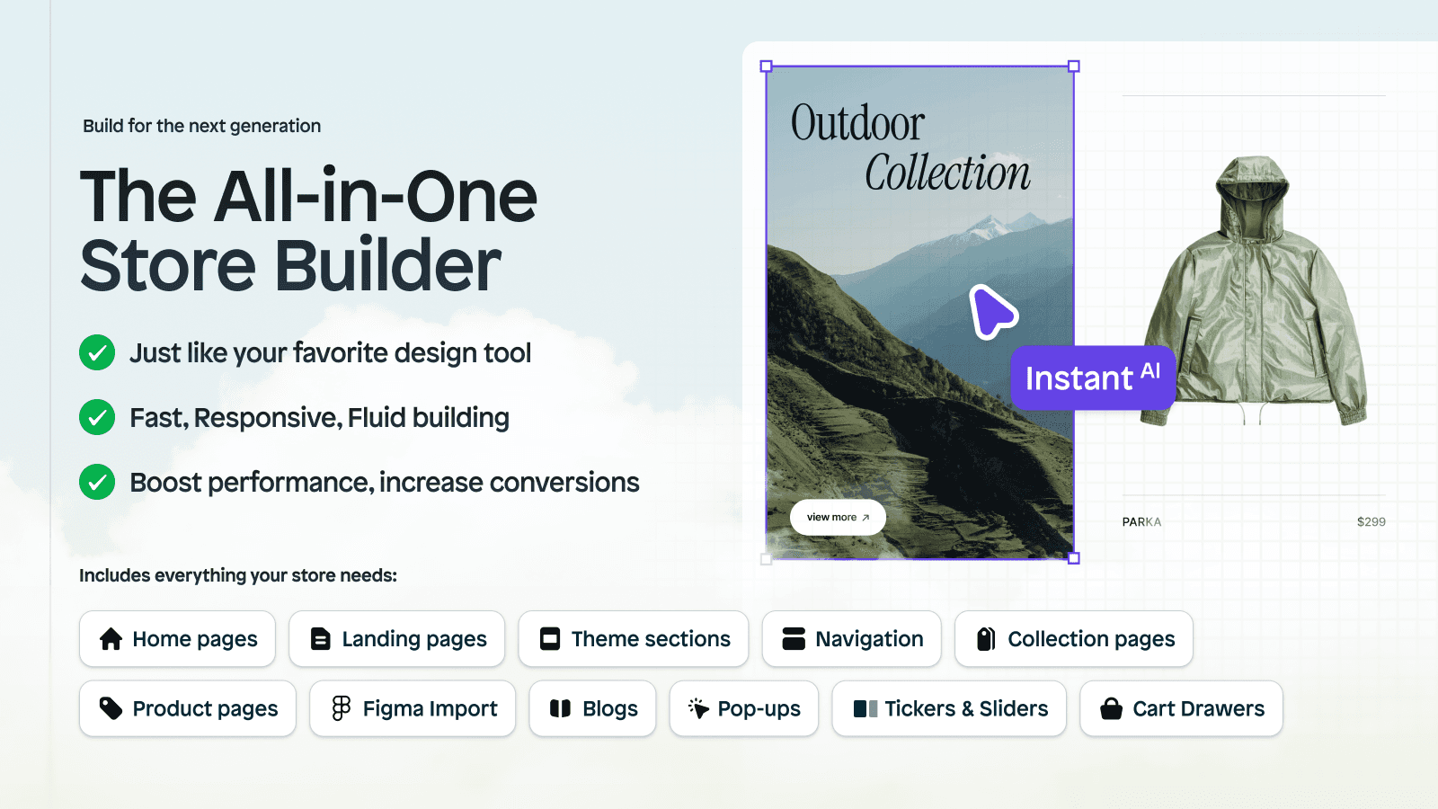 Instant AI Page Builder