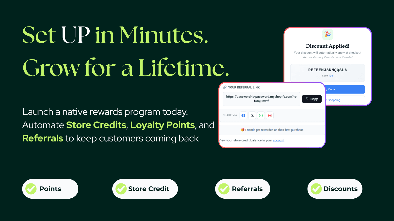 refup referral and affiliate program app