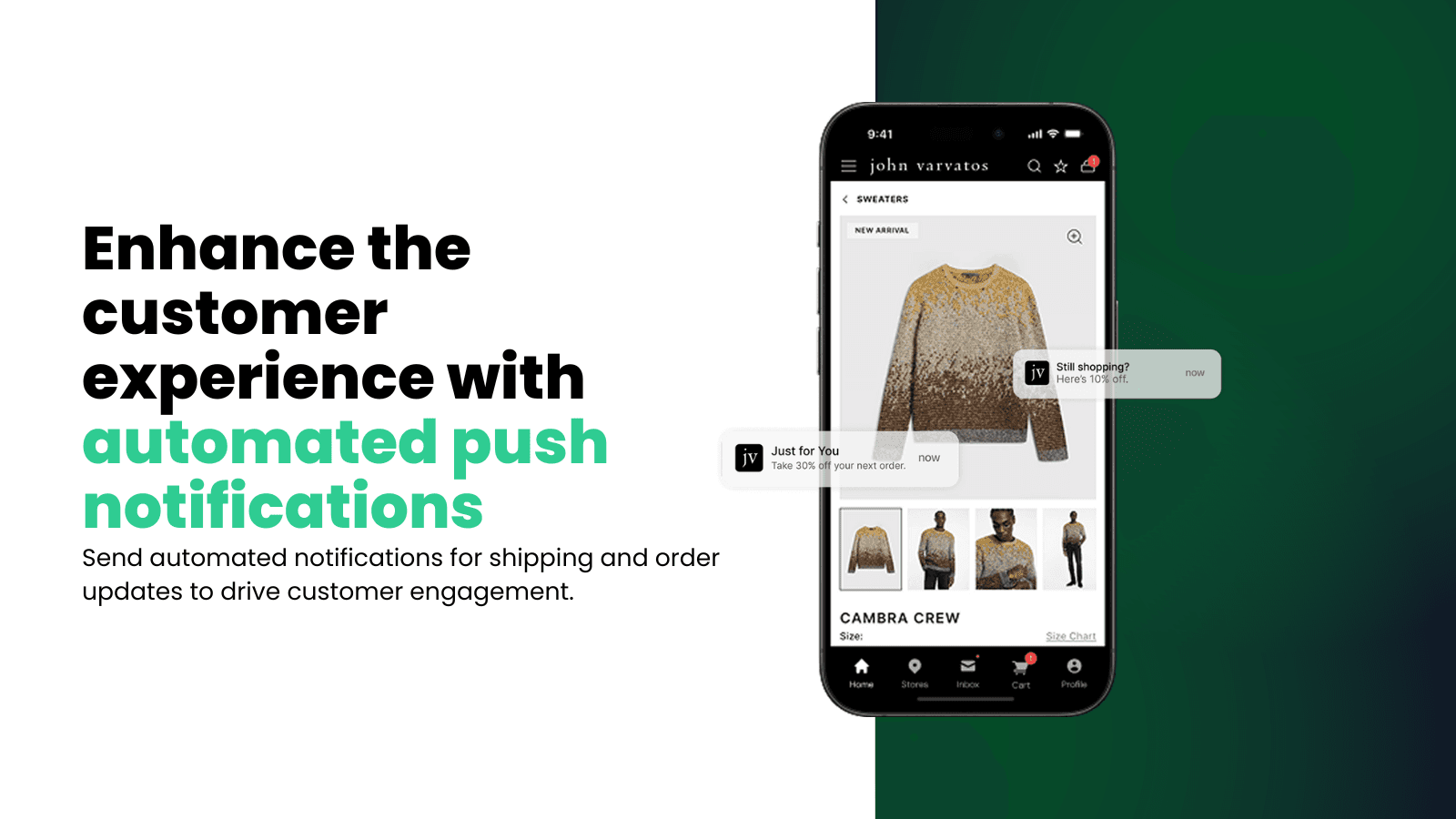 Automated push notifications