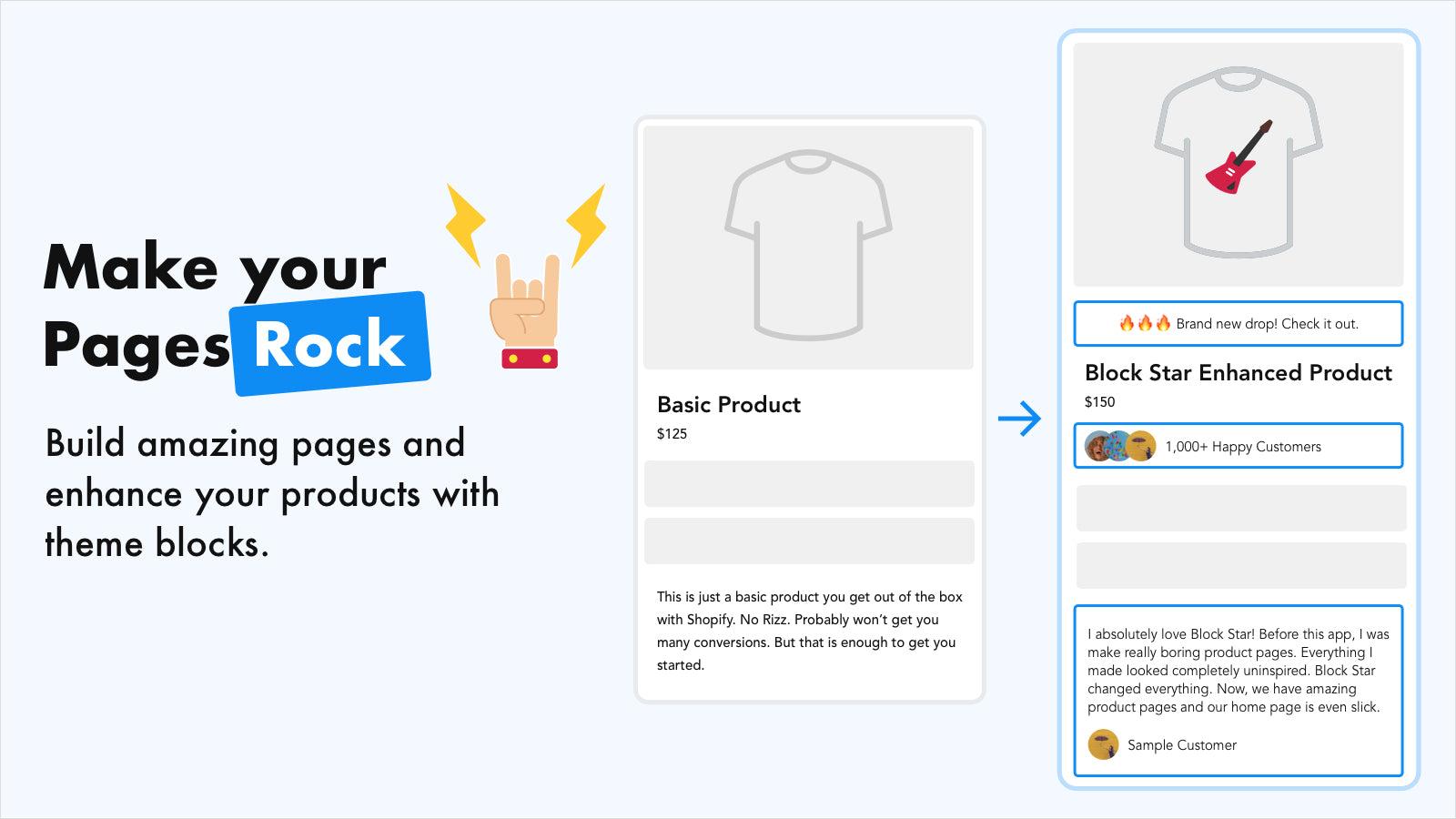 Make your products pop with badges, images and videos