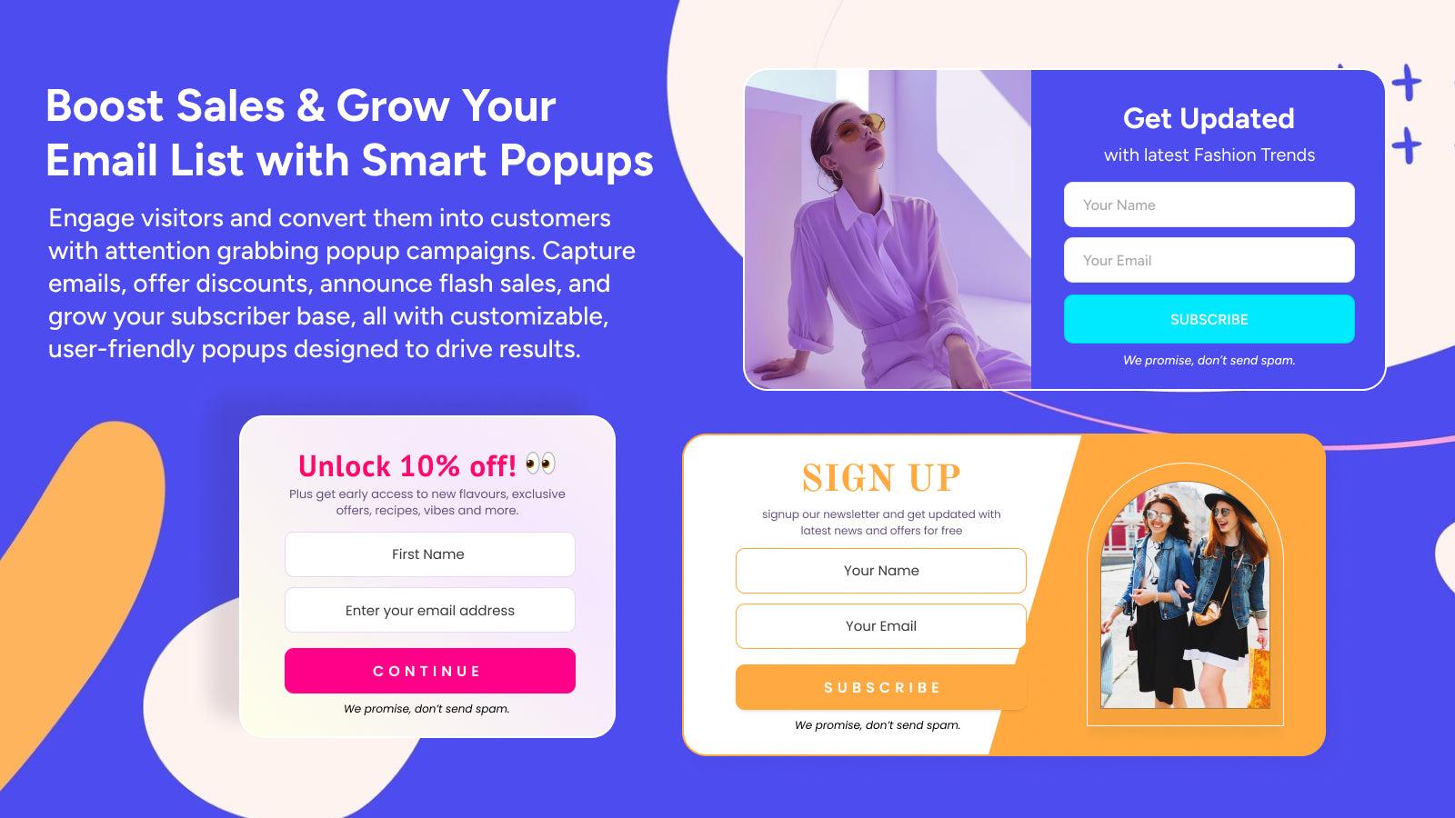 Boost Sales & Grow Your Email List with Smart Popups