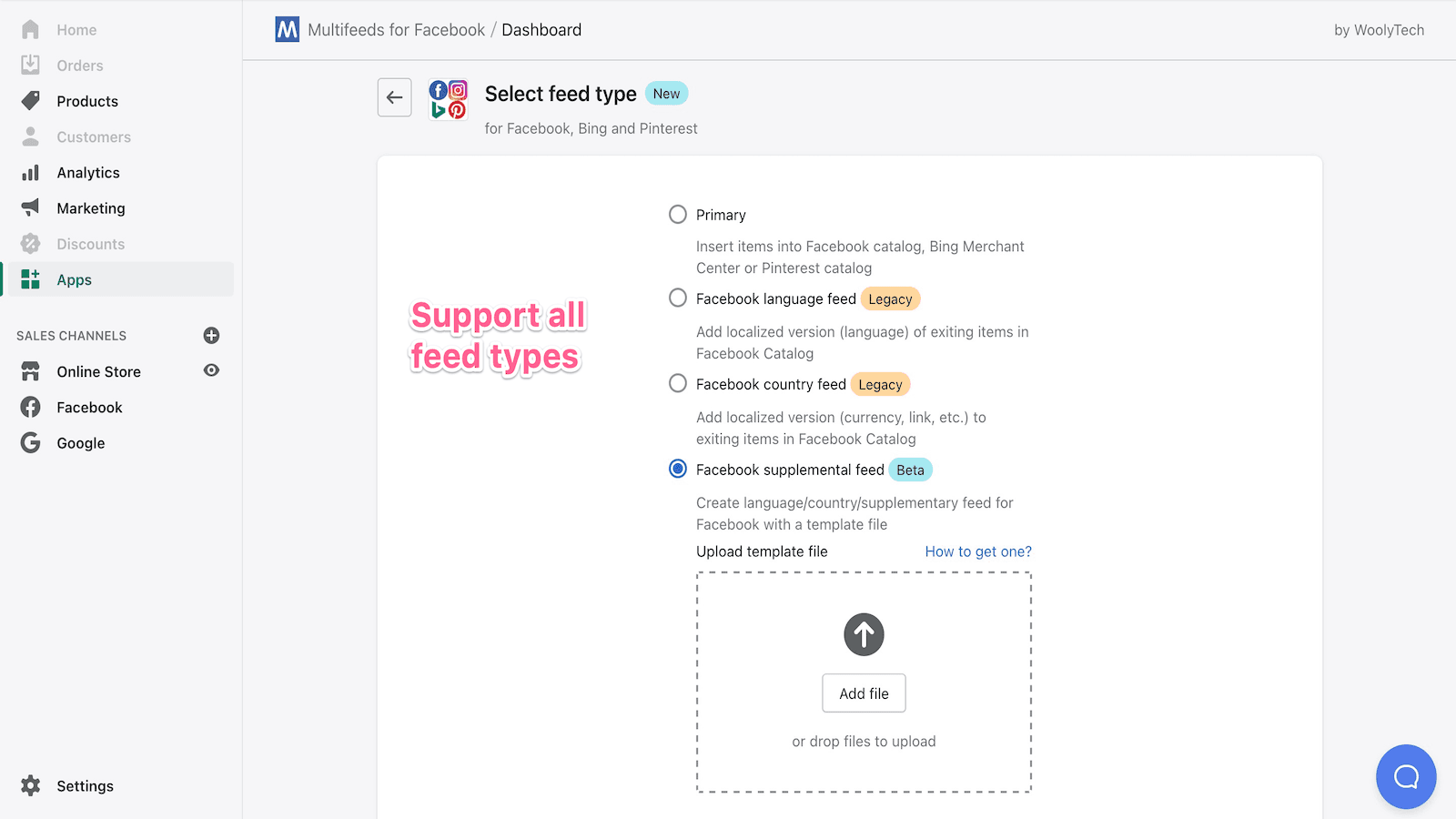 Support all feed types
