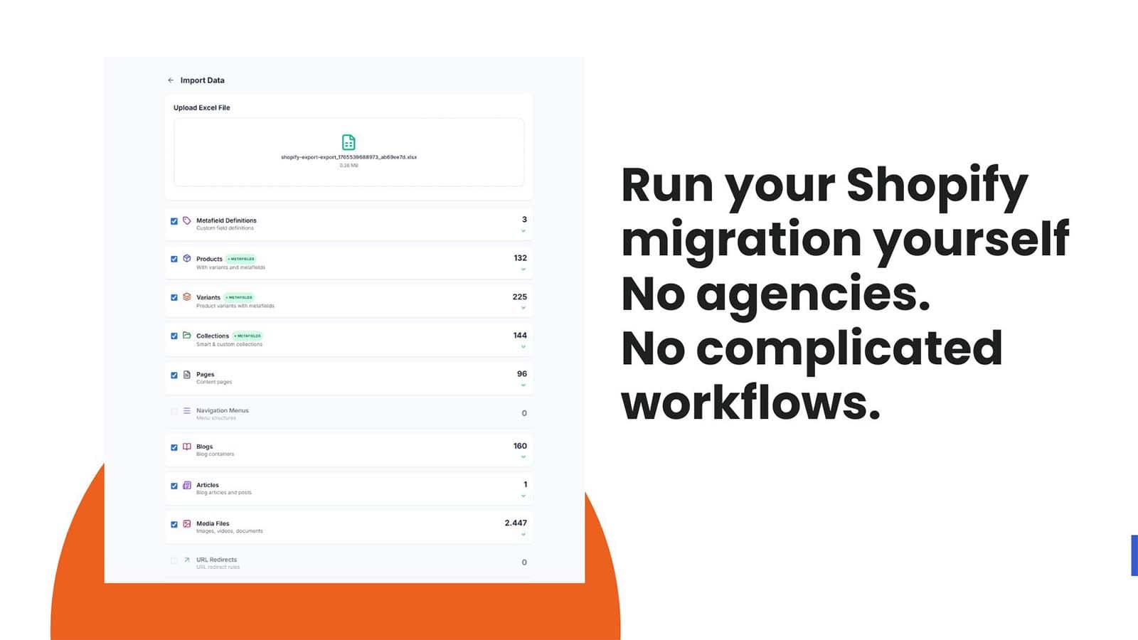 Cheaper than one hour of migration work. No agencies.