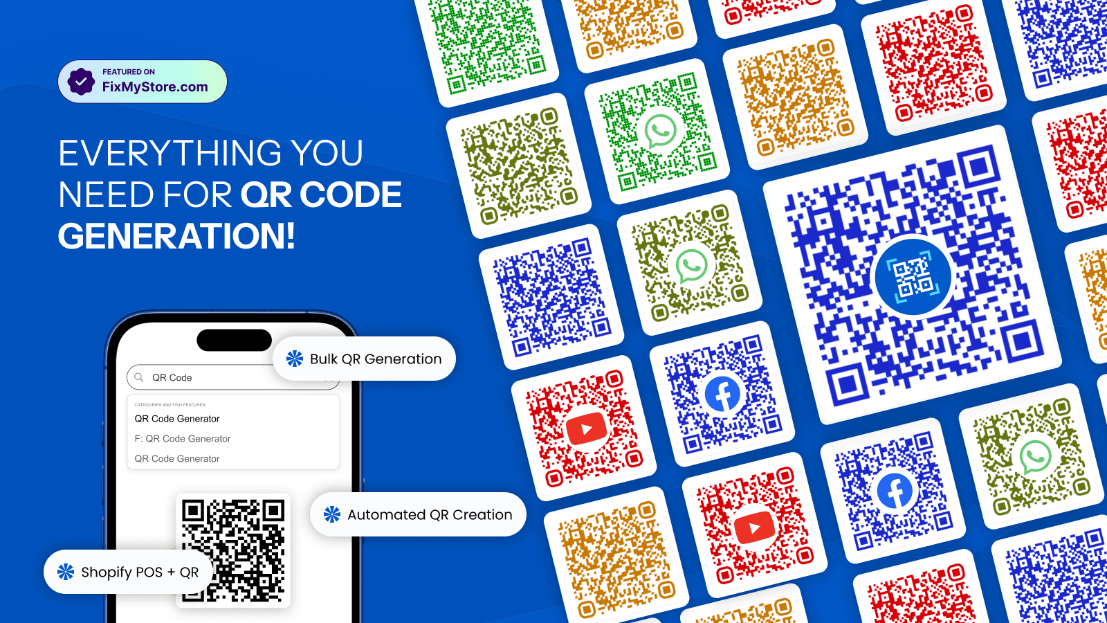 QR code maker generator for shop to generate product QR code app