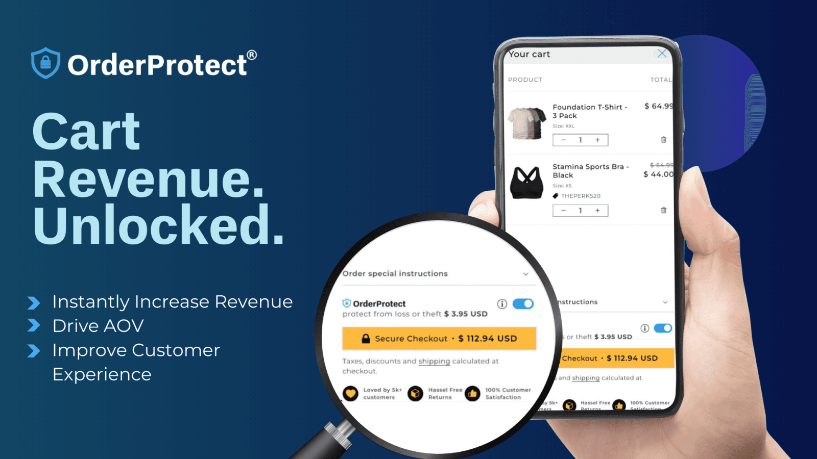 OrderProtect | Cart Upsell | Shipping Insurance